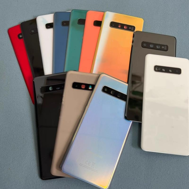 Задняя крышка аккумулятора для Samsung Galaxy S10 S10+ S10Plus S10 5G SM-G977N/B/U G9750 G9730 Задняя крышка Запчасти для ремонта Дверца