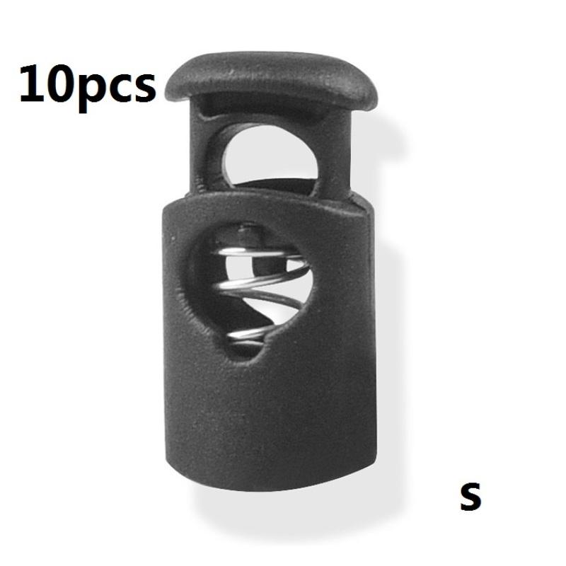 10 шт. Кнопочный фиксатор шнура, пружинная застежка, пластиковые стопоры, концы, фиксаторы, клипса для одежды, эластичного шнура, резинки