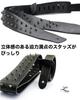 Laquest Guitar Rock Visual Kei Nut Strap, Studs, Leather, Acoustic, Electric, Bass, Metal, (Spike T)
