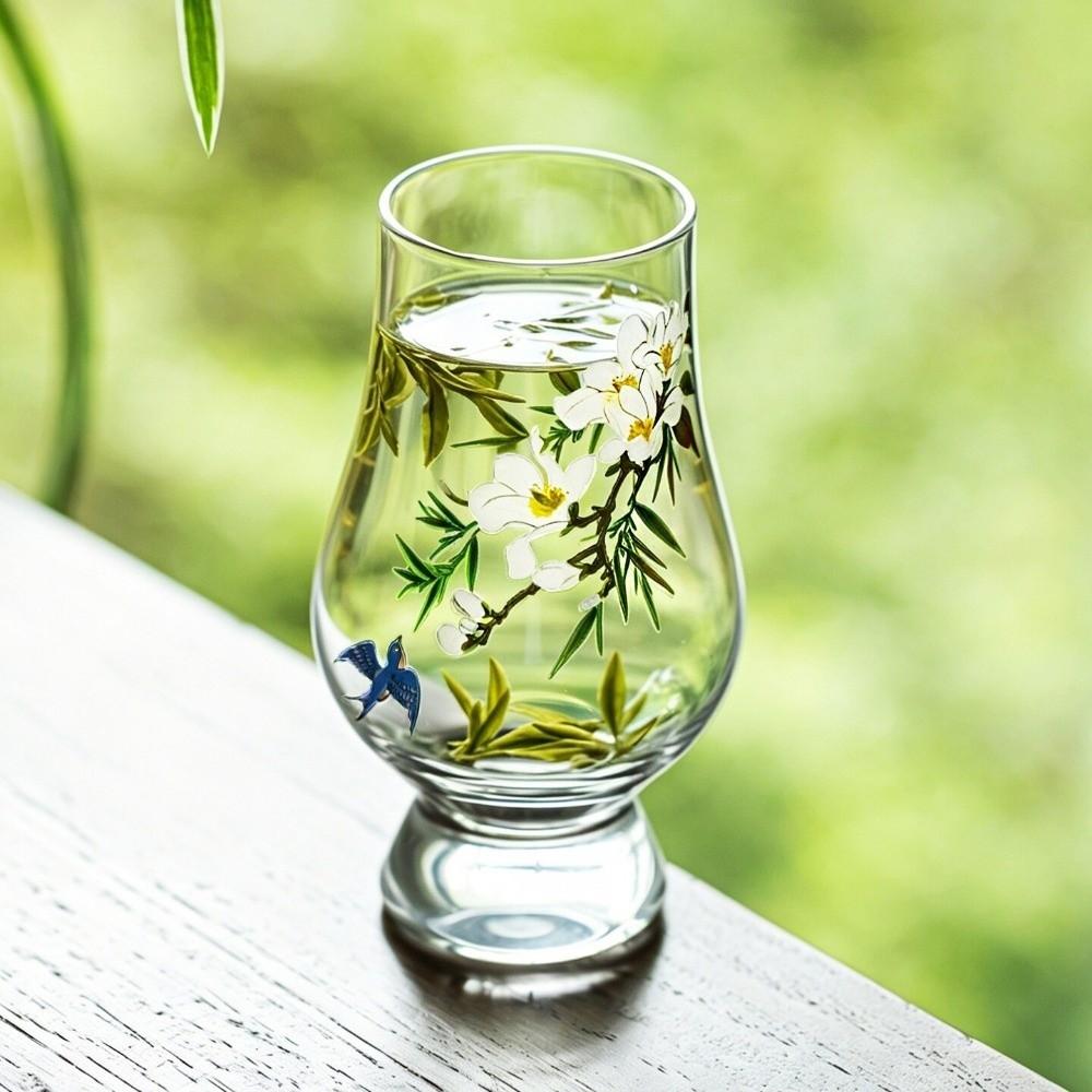 Transparent Glass Stemmed Glass Exquisite Tea Cup Glassware Cocktail Glass Bar