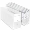 Plus Box File PP Box File + Half Size Clear White Set of 5 76003ÁE