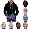 Men's Loose Printed Hooded Sweatshirt Men's Casual Fashion Sports Sweatshirt