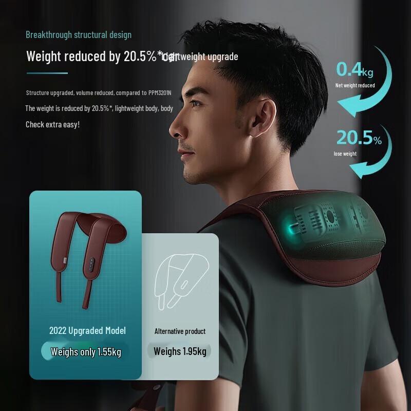 Philips 3D Shoulder & Neck Massager Shawl CN plug (adapter included)