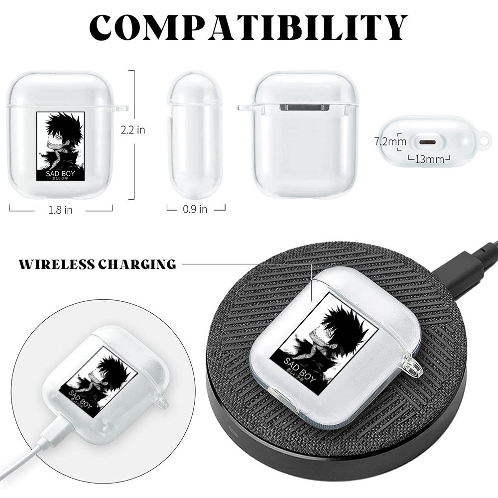 Аниме My Hero Academy фигурки прозрачный чехол для Airpods Funda Airpods 2/1 чехол Boku No Hero Academy мягкий чехол из ТПУ