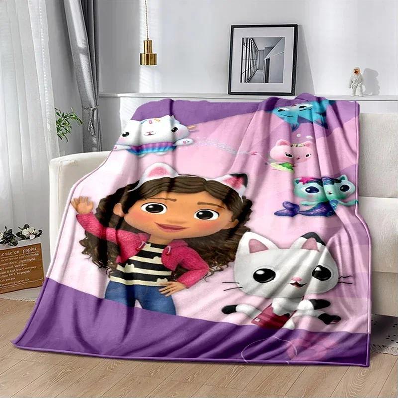 Милая Аниме Гэбби Кукольный домик Одеяло Супер Мягкое Мультяшное kawaii Одеяло для Путешествий Постельное Белье Диван Кровать Одеяло Подарок на День Рождения