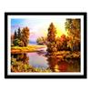 DIY 5D Алмазный Осенний Пейзаж Озеро Ручная Алмазная Картина Вышивка Крестом Узоры Стразы