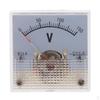 Rectangle Analog Voltmeter with Round Dial
