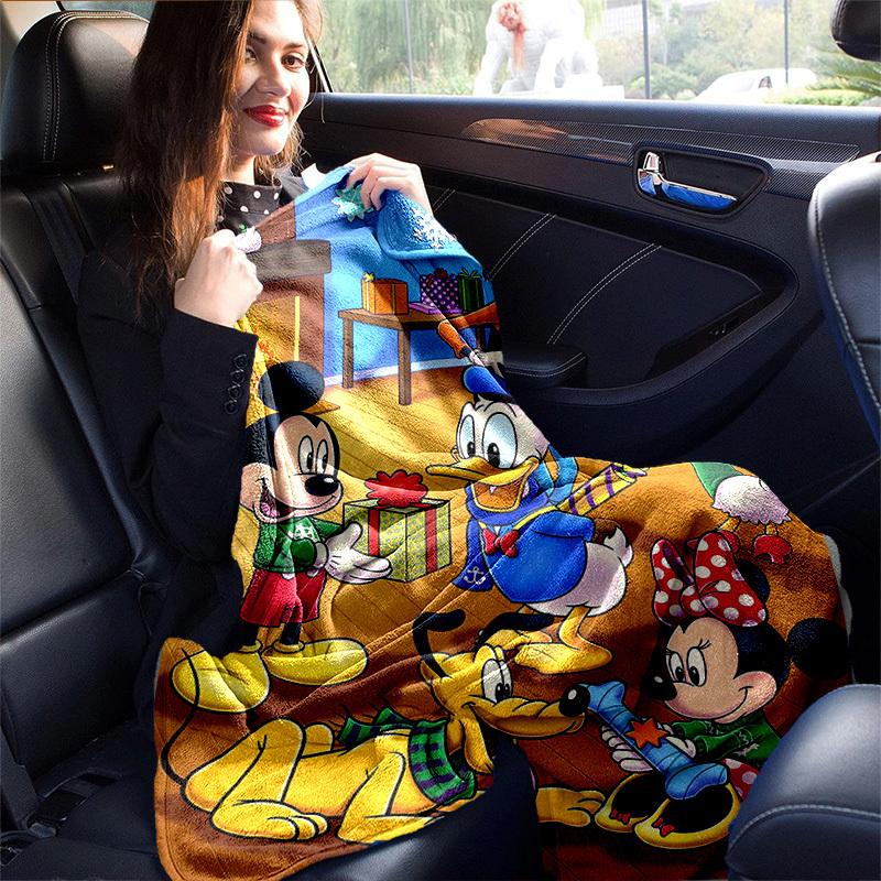 1 шт., Уютный домашний декор: Плед-диван Disney, идеально подходит для спальни, гостиной, путешествий, кемпинга