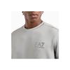 Emporio Armani EA7 Весна/Лето 2024 Мужская футболка с коротким рукавом и принтом с логотипом-буквами Серый 3DPT22-PJMEZ-1923