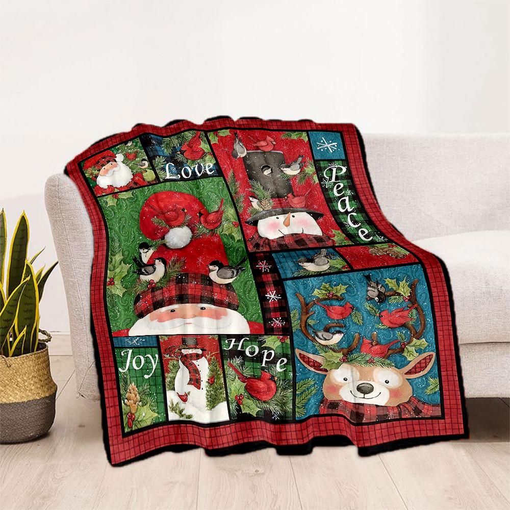 Christmas 82 Blanket Ultra-Soft Great for Couch Office Chair Bed Four Seasons Multipurpose Modern Style Perfect Gift for Relatives and Friends