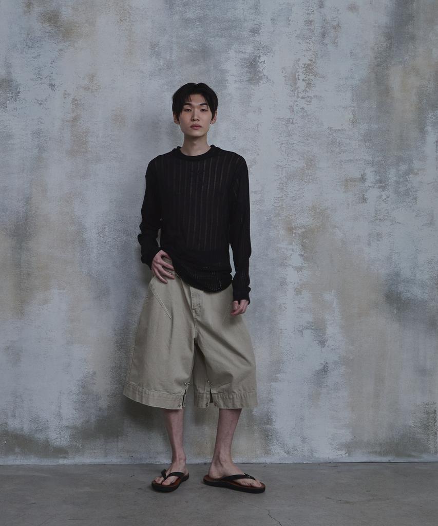 PARADIGMFILM [Ep.02] Waved Panel Long Sleeve (Black)