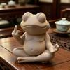 Медитативная лягушка, 3D-печать, забавная, дзен, йога, лягушка, садовая статуэтка
