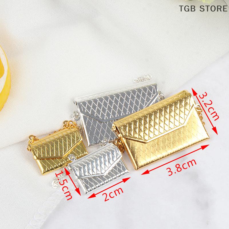 Металлическая цепочка, кукольная сумка, миниатюрная сумка для покупок, для аксессуаров для одежды