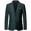 Business Suit Wedding Dress Solid Color Two-button Suit Men's Blazer