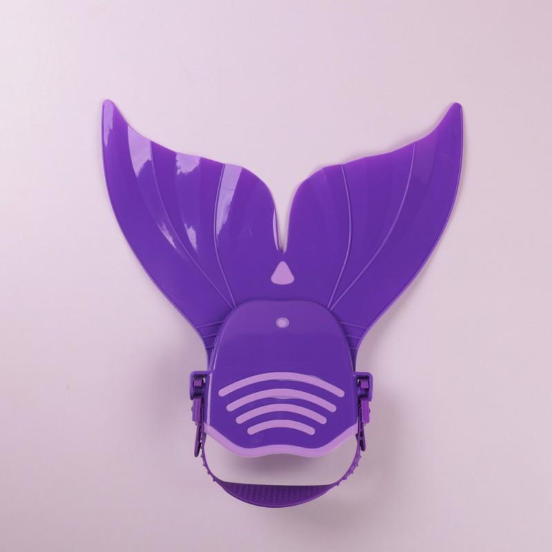 Kids Mermaid Tail Fins Swim Training Flippers One-Piece Whale Fin Children Swimming Practice