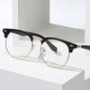 New Blue Light Blocking Glasses Men Women Wood Grain Temples Retro Eyewear Optical Spectacle Eyeglass