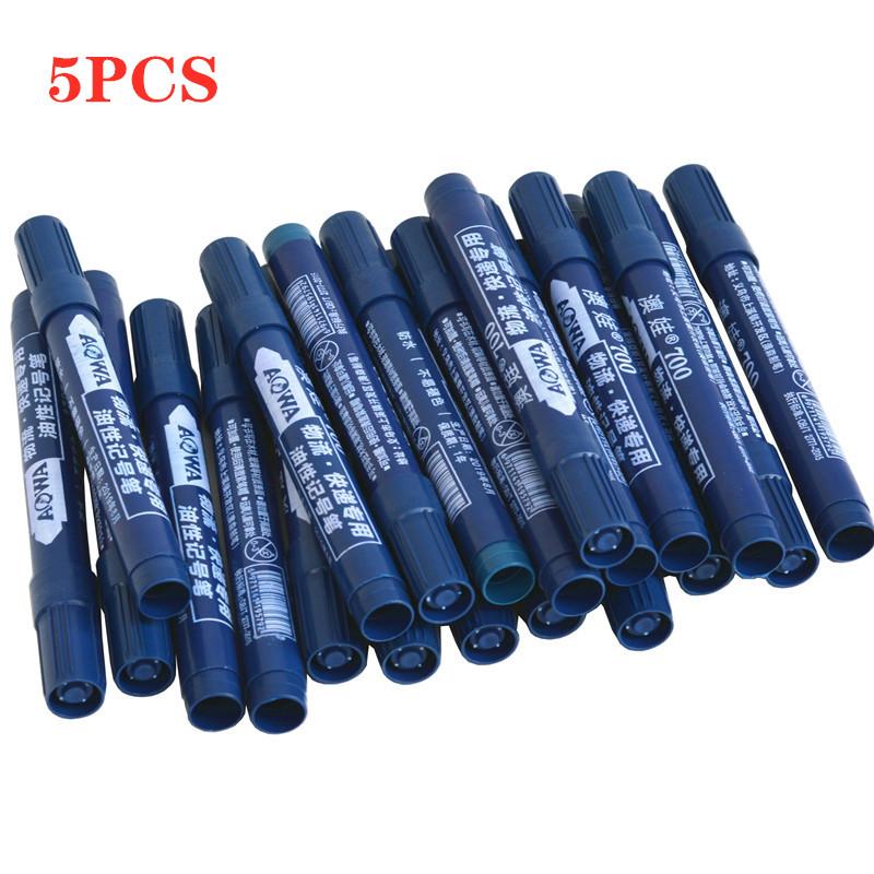 5 шт./10 шт., маркер для перманентной краски, жирная водостойкая черная ручка для маркеров для шин, быстросохнущая ручка для подписи, канцелярские принадлежности