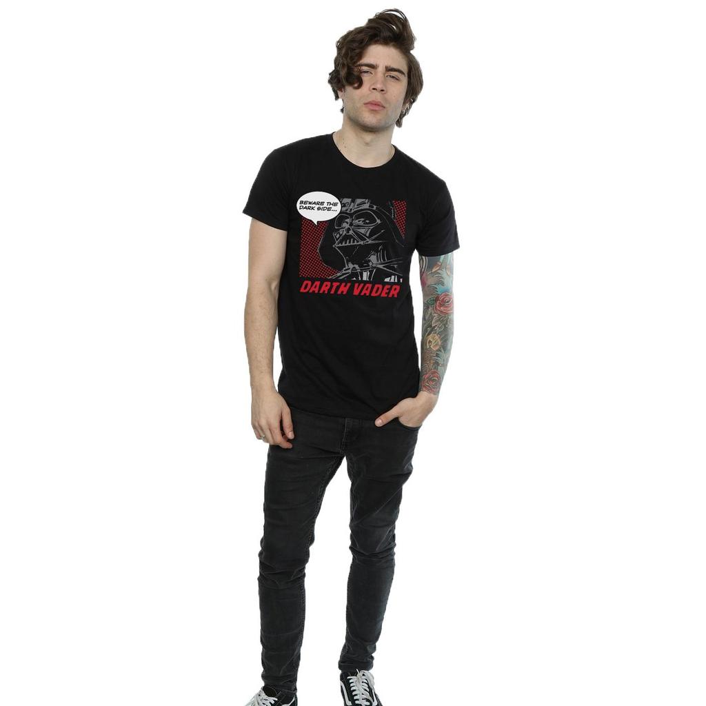 Star Wars Mens Darth Vader Dark Side Pop Art T-Shirt