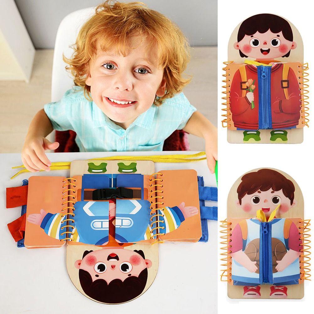 Расширение мозга Мышление Ребенок Бизи Доска Обучение Платье 3D Книги с заданиями Основные жизненные навыки