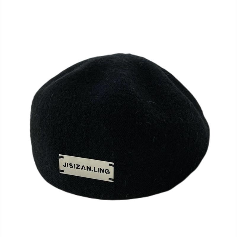 Однотонный зимний берет для женщин с классическим дизайном, утолщенная шапка, подарок