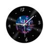 KX4B Silents Mechanism Wall Clock Light in Weight Retro Decors Bedroom Living
