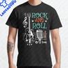 Gothic Rockabilly Rock and Roll Creative TShirt Cool Unisex Skull Dice Rockers Graphic Tshirts Male Fashion Hip-hop Tops XS-4XL