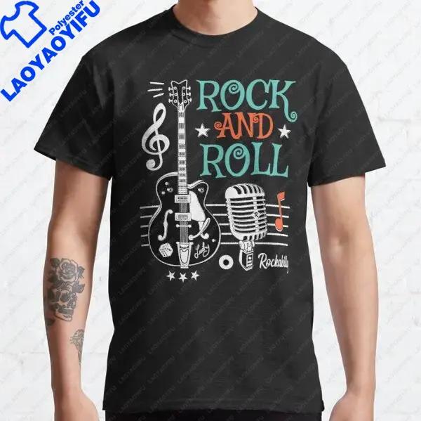 Gothic Rockabilly Rock and Roll Creative TShirt Cool Unisex Skull Dice Rockers Graphic Tshirts Male Fashion Hip-hop Tops XS-4XL