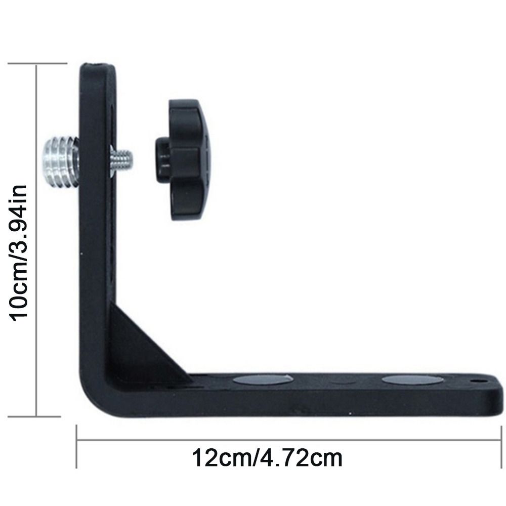 Кронштейн для лазерного уровня с резьбой 1/4" 5/8", вращающийся на 360 градусов, универсальный L-образный кронштейн для лазерного уровня