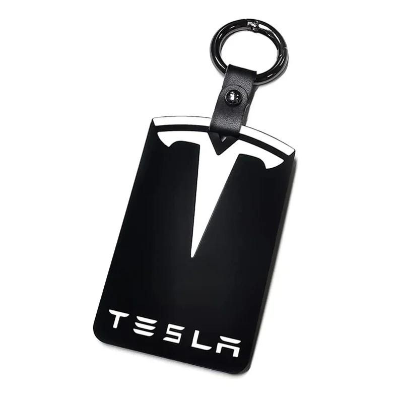 Автомобильная наклейка 2025 Новый Tesla 3D Дизайн Выделяющий Держатель для Ключ-карты Силиконовый Защитный Чехол Брелок для Tesla Model 3 Model Y Аксессуар