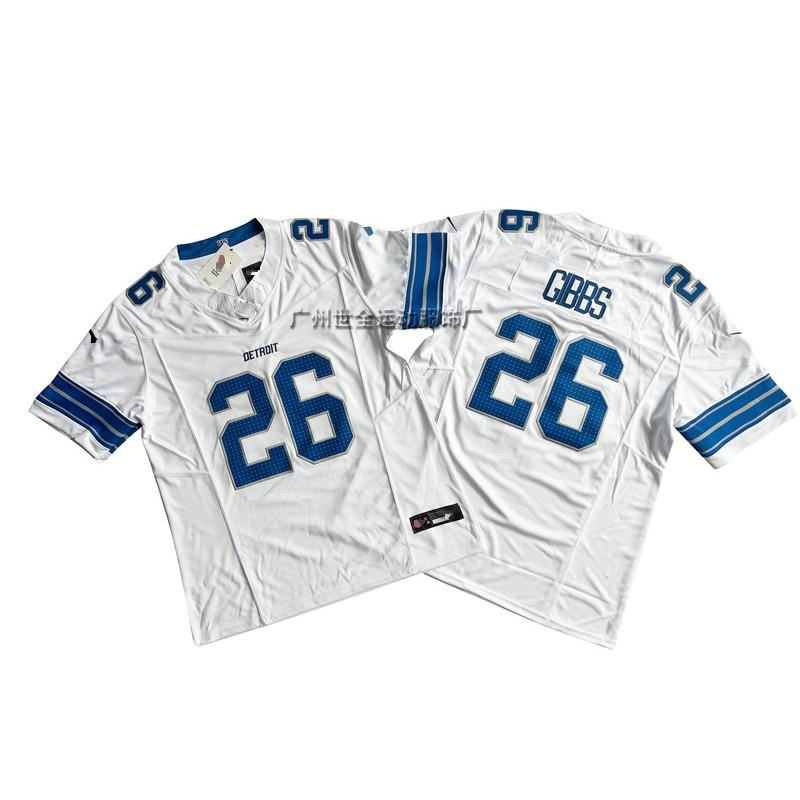 Mens American Football Jersey With Embroidered Number 14 Lion Team Design Cotton Blend Unisex Sportswear Training Game