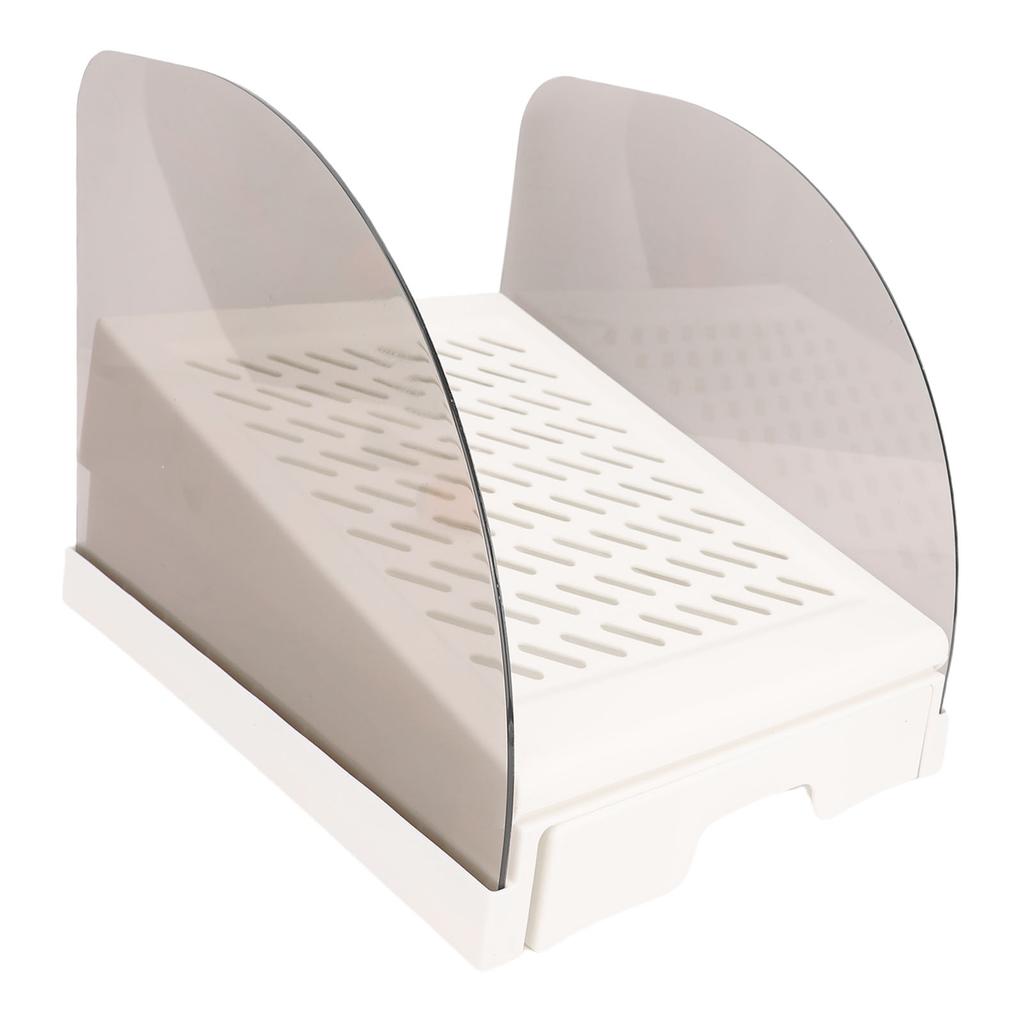 Cat Litter Ramp with Drawer Baffles Height Elevated Litter Box Step Stool Anti Tracking Easy To Clean