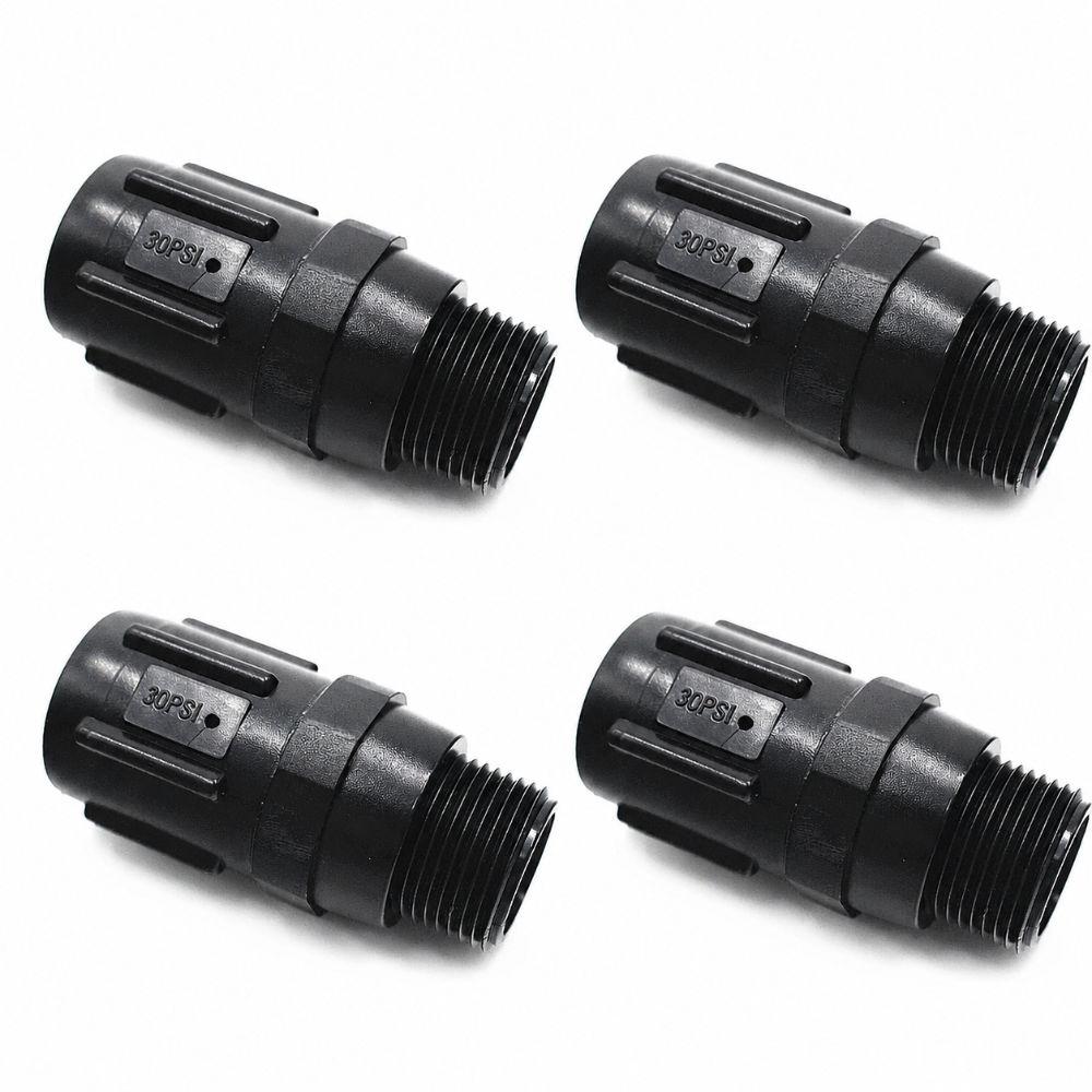 4 Pcs Plastic Water Pressure Reducer Valve 30 PSI Garden Hose Pressure Regulator Garden Hose System