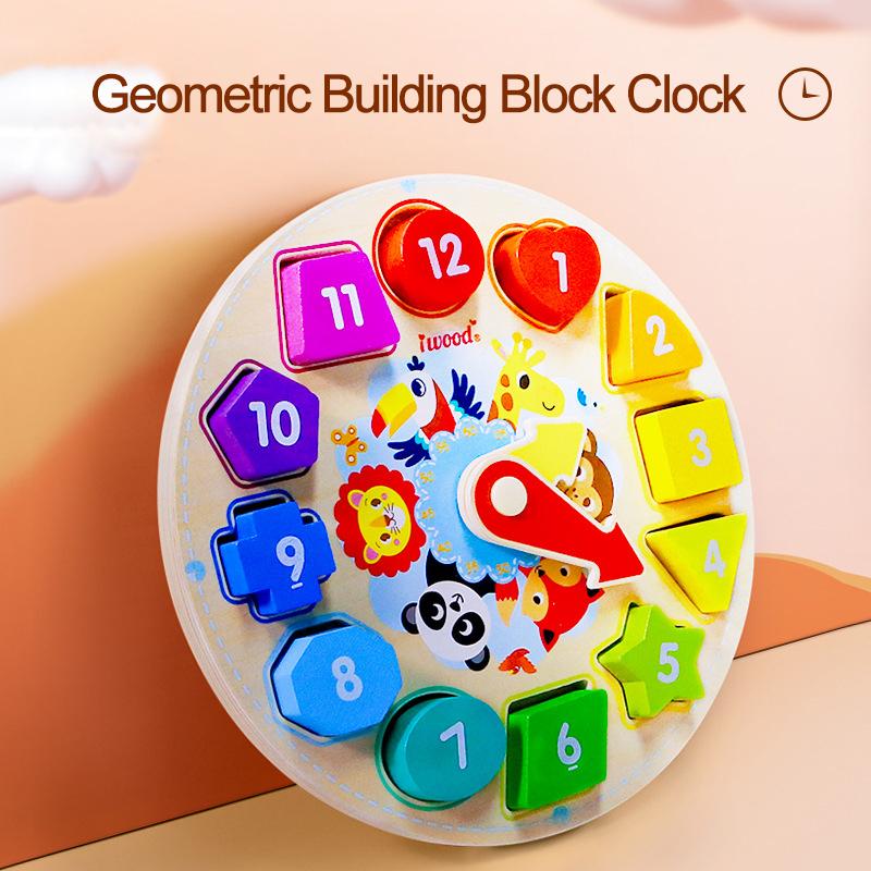 Конструктор Часы Игрушка для Детей / Цифровая Образовательная Игрушка для Раннего Обучения / Набор Бусин для Распознавания Времени