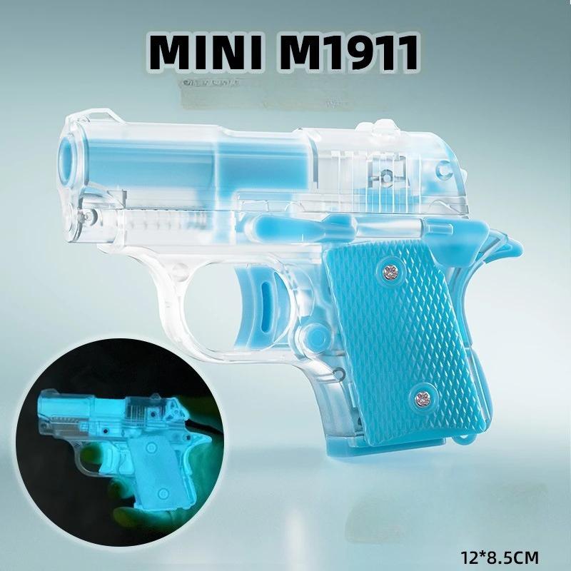 Безопасный пластиковый игрушечный пистолет, красочная мини-модель пистолета M1911, нестреляющая, светящаяся игрушка-непоседа для детей, маленьких мальчиков, подарки на день рождения