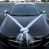 Полностью Белый Свадебный Автомобиль Цветочный Декор Набор с Лентой