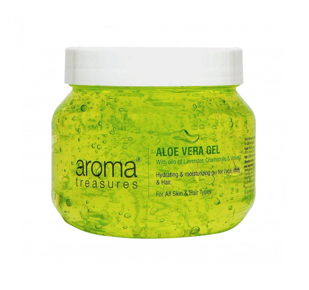 Aloe Vera Gel: for Face, Body and Hair (125 G), Aloe Vera Gel Aroma Treasures