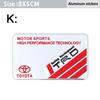Tyre Valve Core 1Pcs Car Badge Sticker Toyota Auto Trunk Metal Stickers For Toyota Gazoo Racing TRD Corolla Yaris Chr Auris
