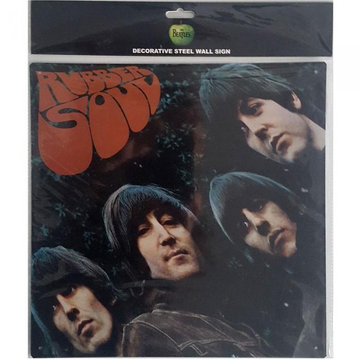 The Beatles Rubber Soul Album Cover Steel Plaque