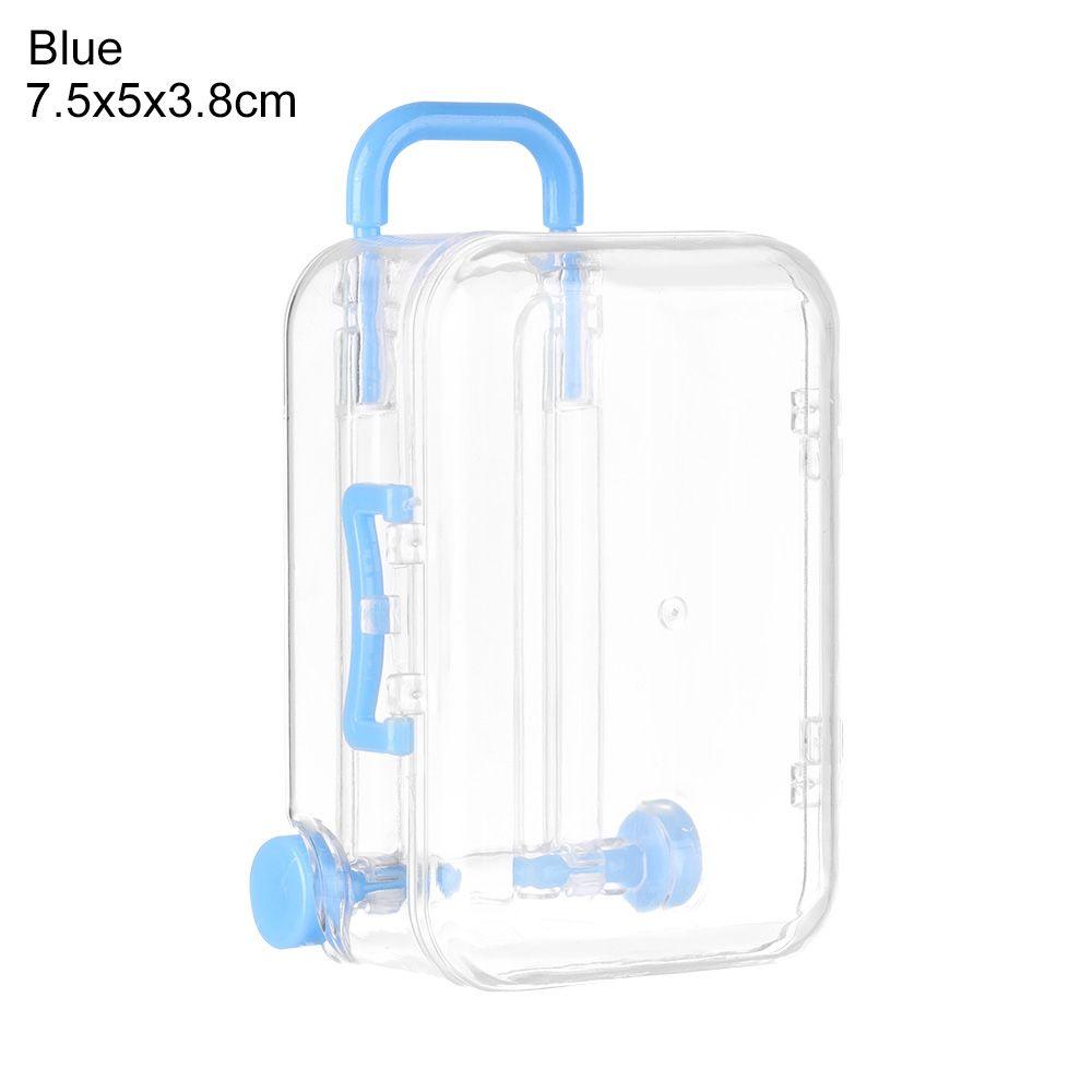 New Plastic Doll Handbag Case Mini Suitcase Lovely Small Clutch Jewellery Box Dolls Miniature Toys