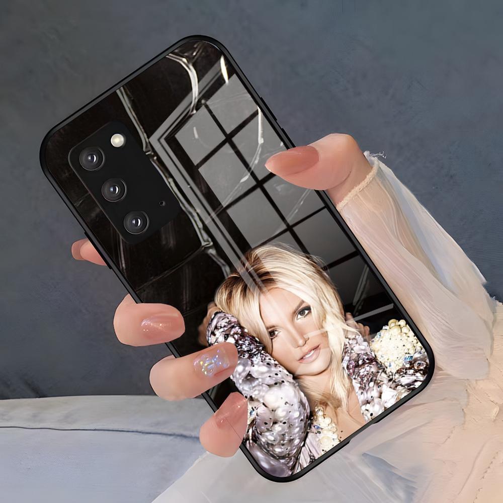 Чехол для телефона певицы Бритни Спирс для Samsung S26 S25 Plus S20 S20 Plus S22 Ultra S23 FE S21 Plus S21 Ultra Стеклянная крышка