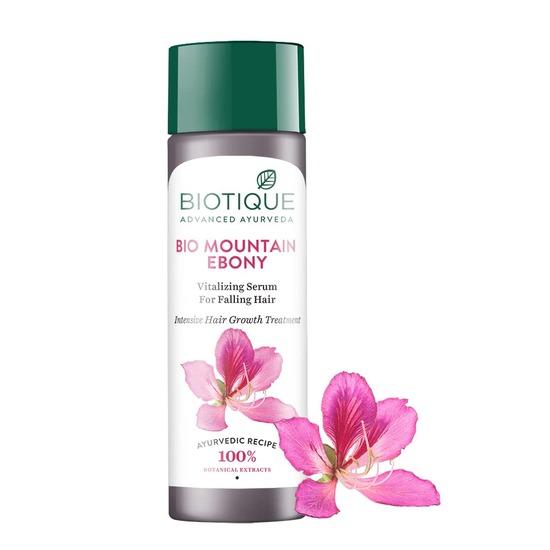 Biotique Оживляющая сыворотка Mountain Ebony | Предотвращает выпадение волос и успокаивает кожу головы | Подходит для всех типов кожи | 120 мл