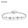 Линдон циркон браслет ювелирные изделия геометрические бусины браслеты-цепочки модный тонкий свадебный подарок для подруги женщин