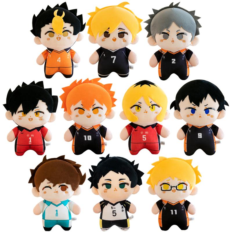 23 см Haikyuu!! Плюшевые игрушки Милые Аниме куклы Haikyuu Хината Сёё и Кагеяма Тобио и Савамура Дайчи Коллекция плюшевых игрушек Подарок