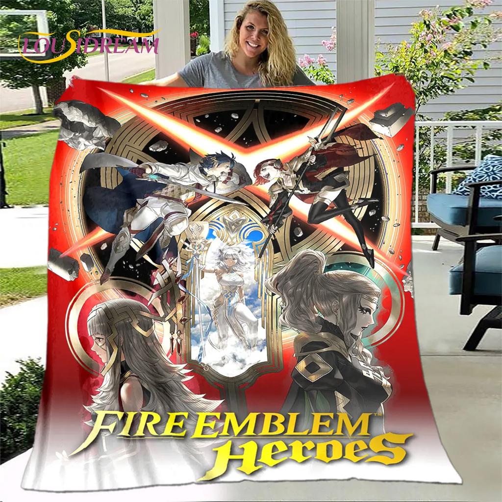 Мягкое плюшевое одеяло Game Fire Emblem Series Gamer, фланелевое одеяло для гостиной, спальни, кровати, дивана, чехол для пикника, детский чехол