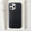 Модели для внешней торговли подходят для iPhone14 кожаный держатель, чехол для мобильного телефона, Apple 14PROMAX кристальная защитная пленка, магнитный защитный чехол 14.