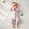 Baby Romper Bamboo Fiber Zip Sleepwear Newborn Thin Style