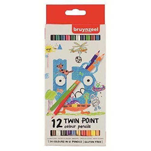 Bruynzeel Kids 12 kleurpotloden - dubbele punt