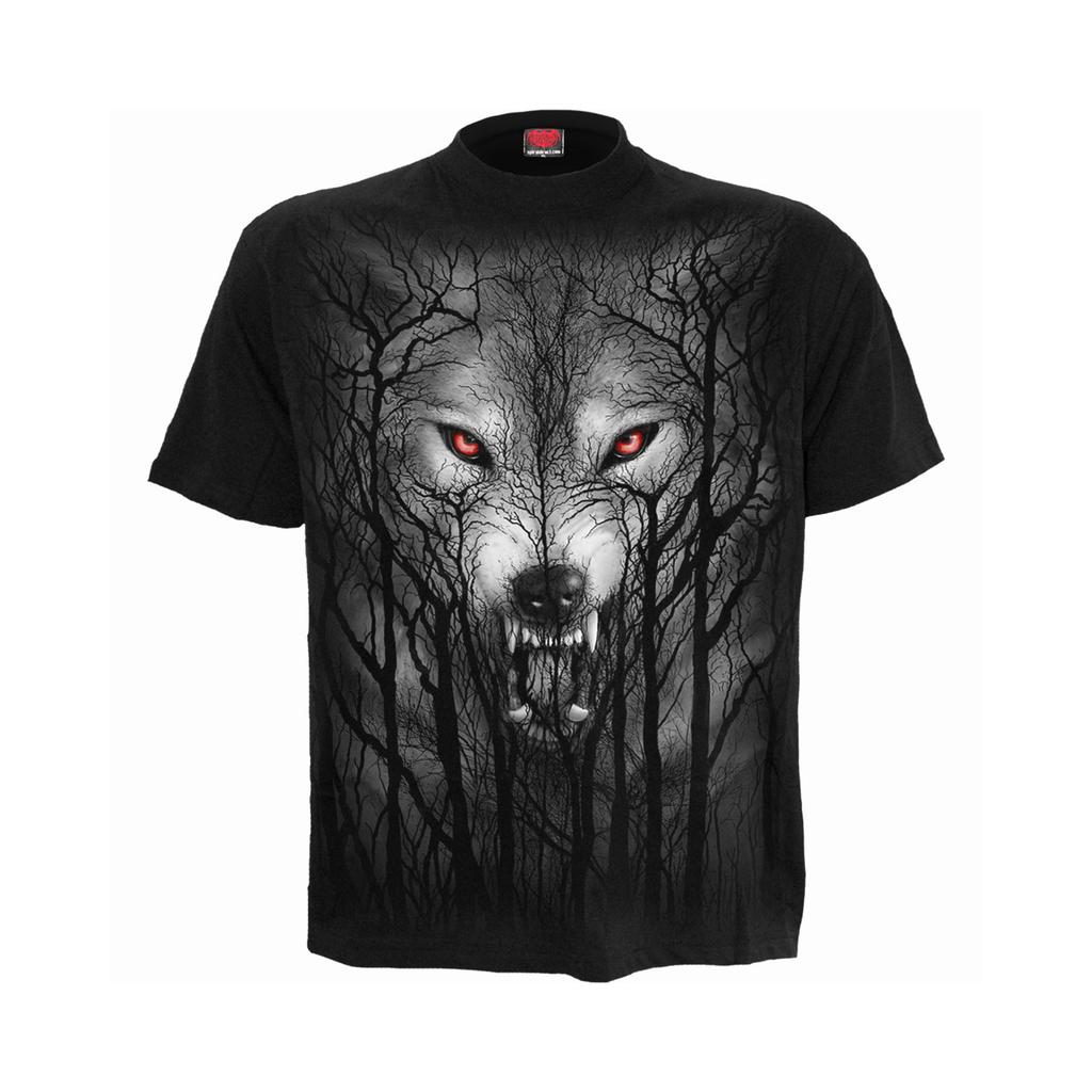 Spiral Direct Unisex Adult Forest Wolf T-Shirt