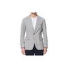 Polo Solid Color Single-Breasted Flap Pocket Long Sleeve Blazer Men Blazers Gray 715754089-018