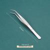 Пинцеты из нержавеющей стали с нескользящими наконечниками, изогнутая и прямая головка, для офтальмологии и ремонта электрооборудования, длинный зажим для водных растений, доставка поштучно